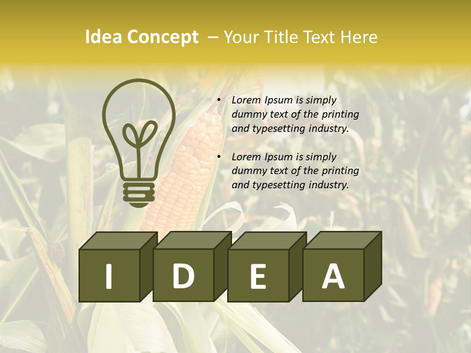 Vitamin Cerealy Green PowerPoint Template