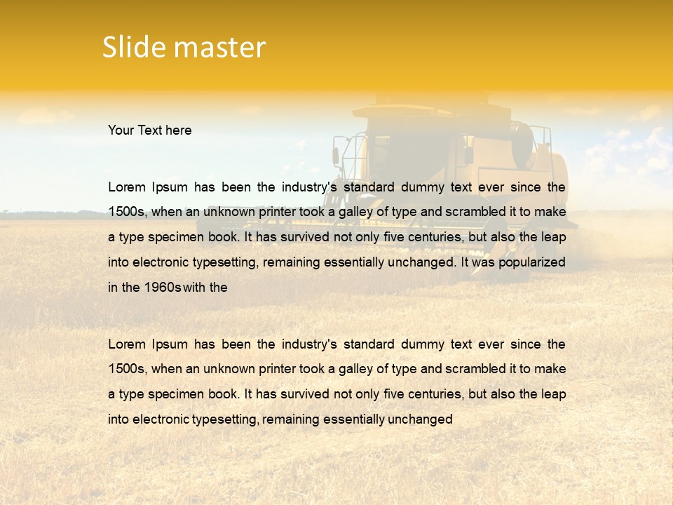 Heavy Flour Ear PowerPoint Template