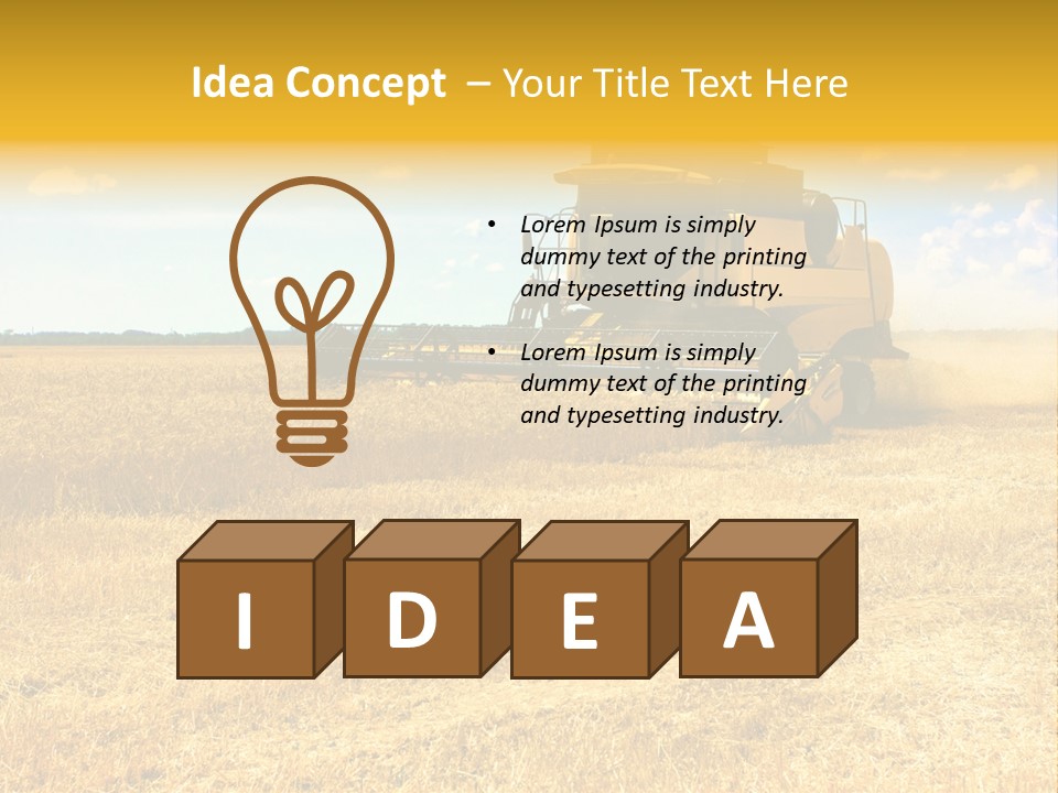 Heavy Flour Ear PowerPoint Template