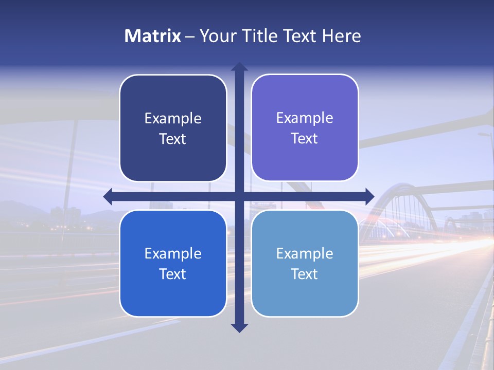 Blurry Urban Busy PowerPoint Template