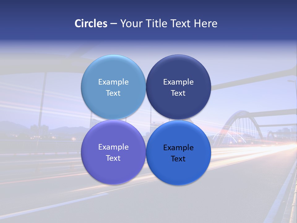 Blurry Urban Busy PowerPoint Template