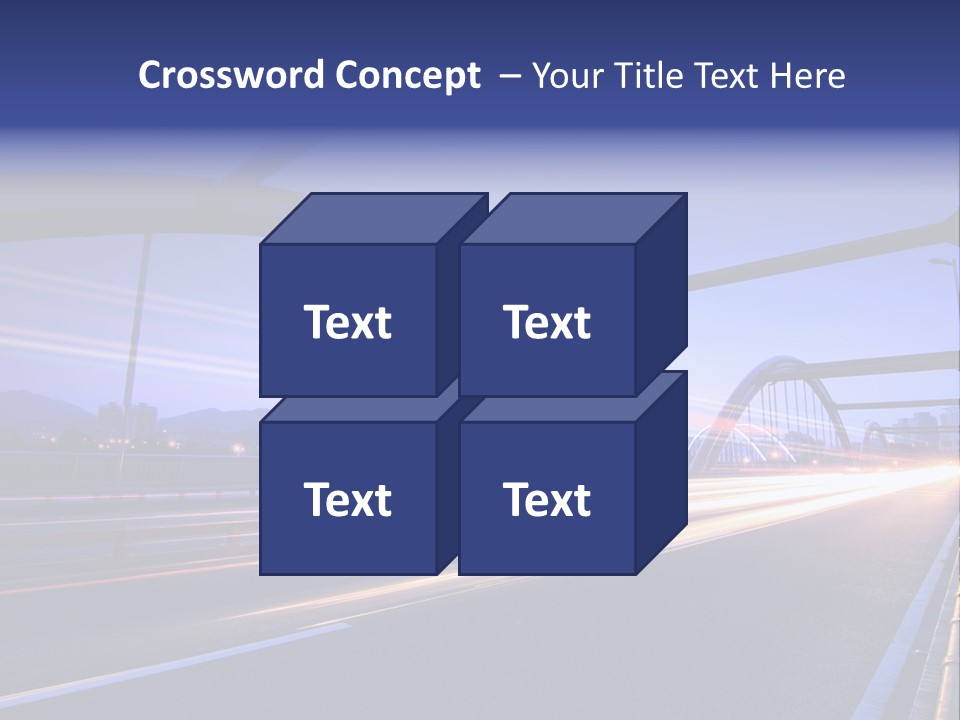 Blurry Urban Busy PowerPoint Template