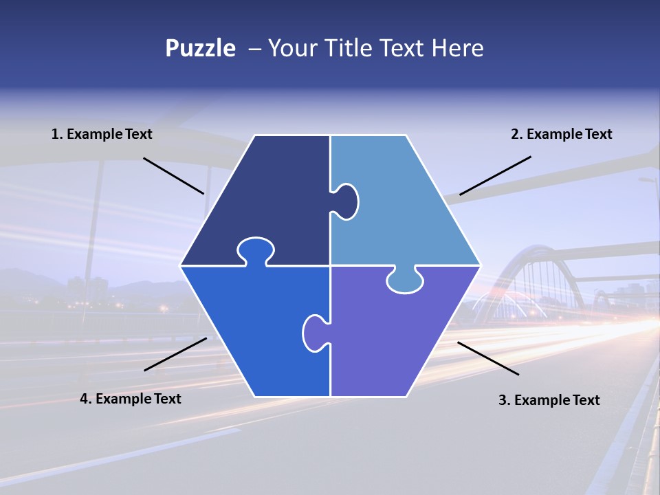 Blurry Urban Busy PowerPoint Template