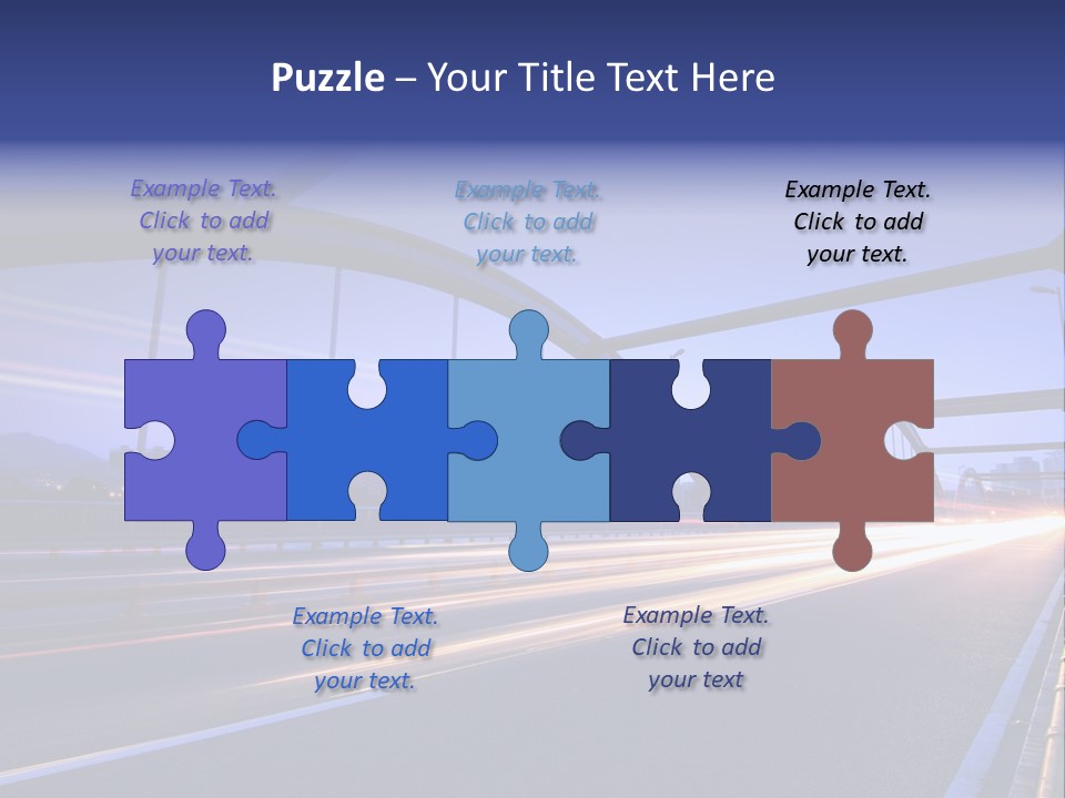 Blurry Urban Busy PowerPoint Template