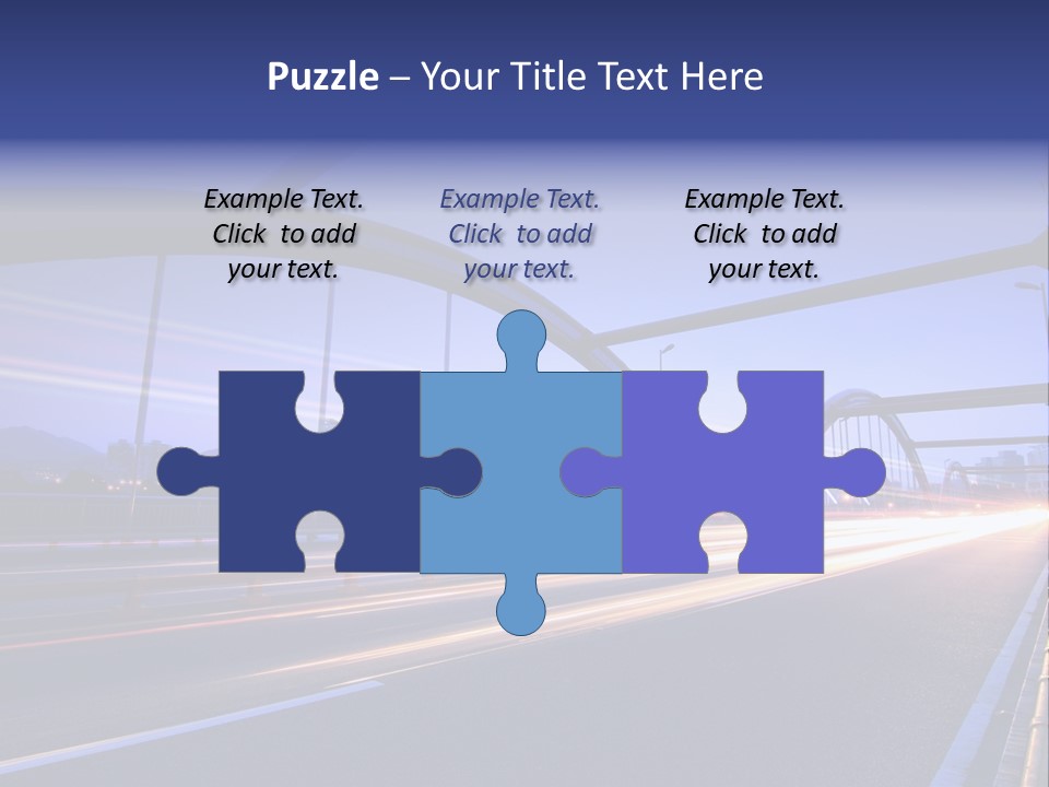 Blurry Urban Busy PowerPoint Template