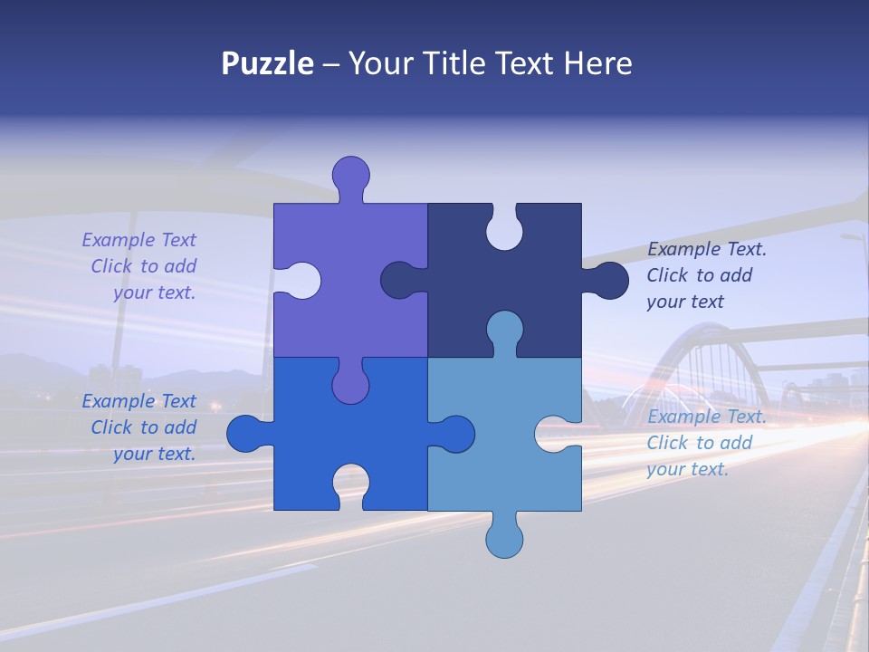 Blurry Urban Busy PowerPoint Template