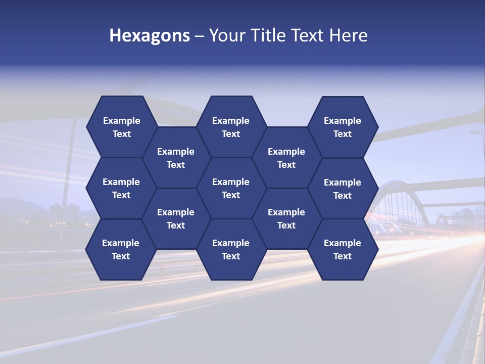 Blurry Urban Busy PowerPoint Template