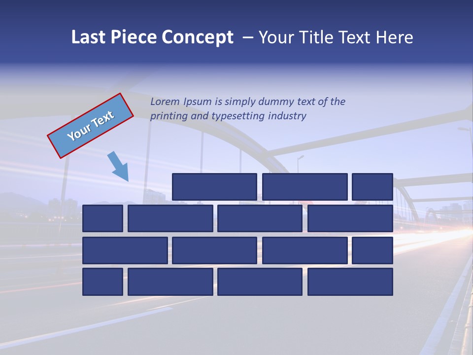 Blurry Urban Busy PowerPoint Template