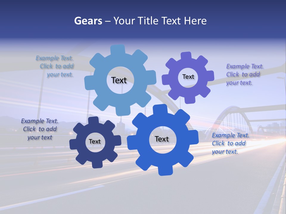 Blurry Urban Busy PowerPoint Template