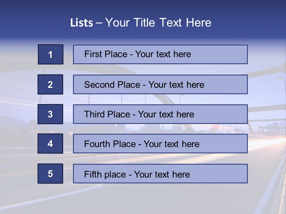 Blurry Urban Busy PowerPoint Template