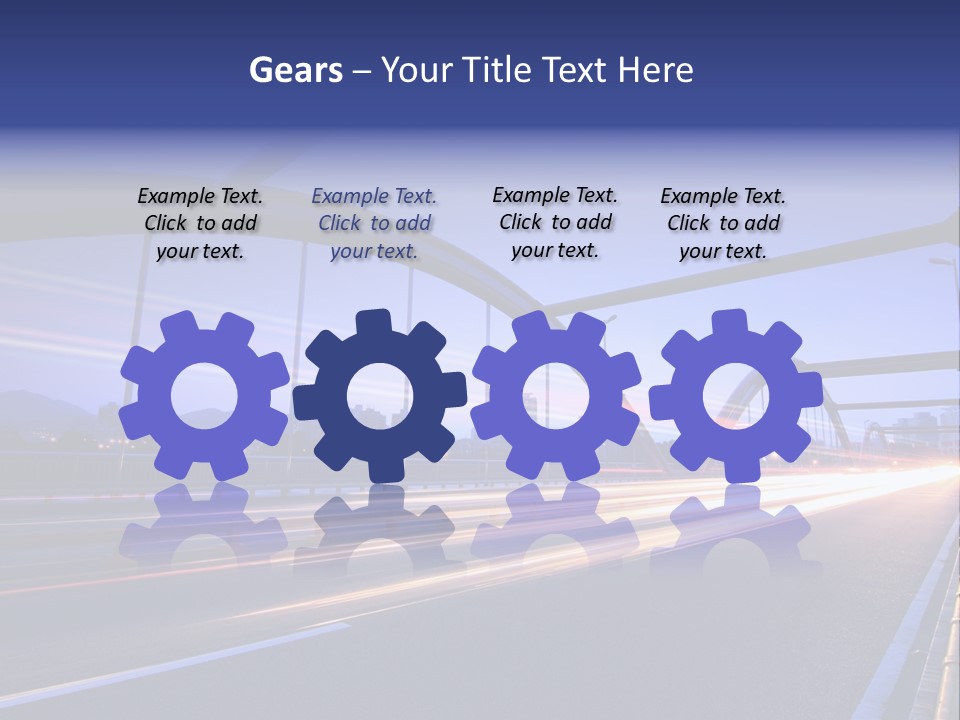 Blurry Urban Busy PowerPoint Template