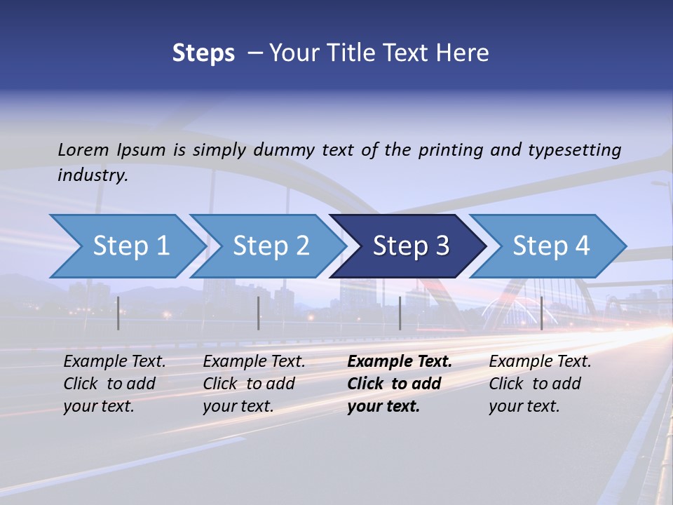 Blurry Urban Busy PowerPoint Template