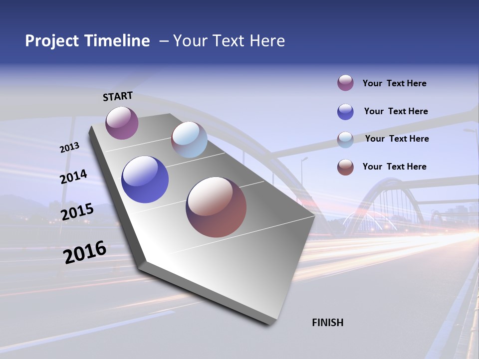 Blurry Urban Busy PowerPoint Template