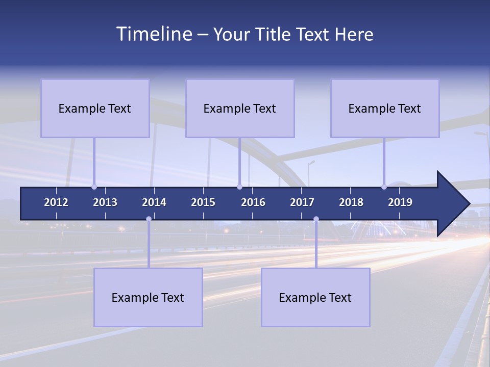Blurry Urban Busy PowerPoint Template