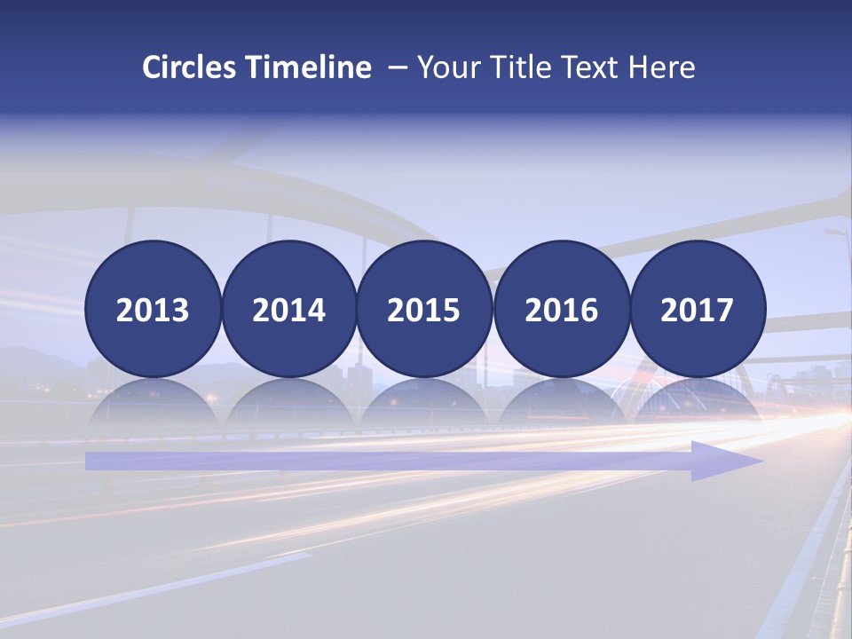 Blurry Urban Busy PowerPoint Template