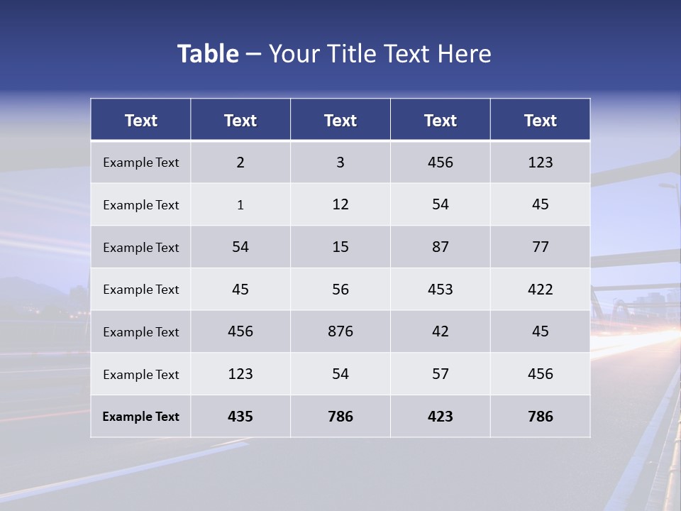 Blurry Urban Busy PowerPoint Template