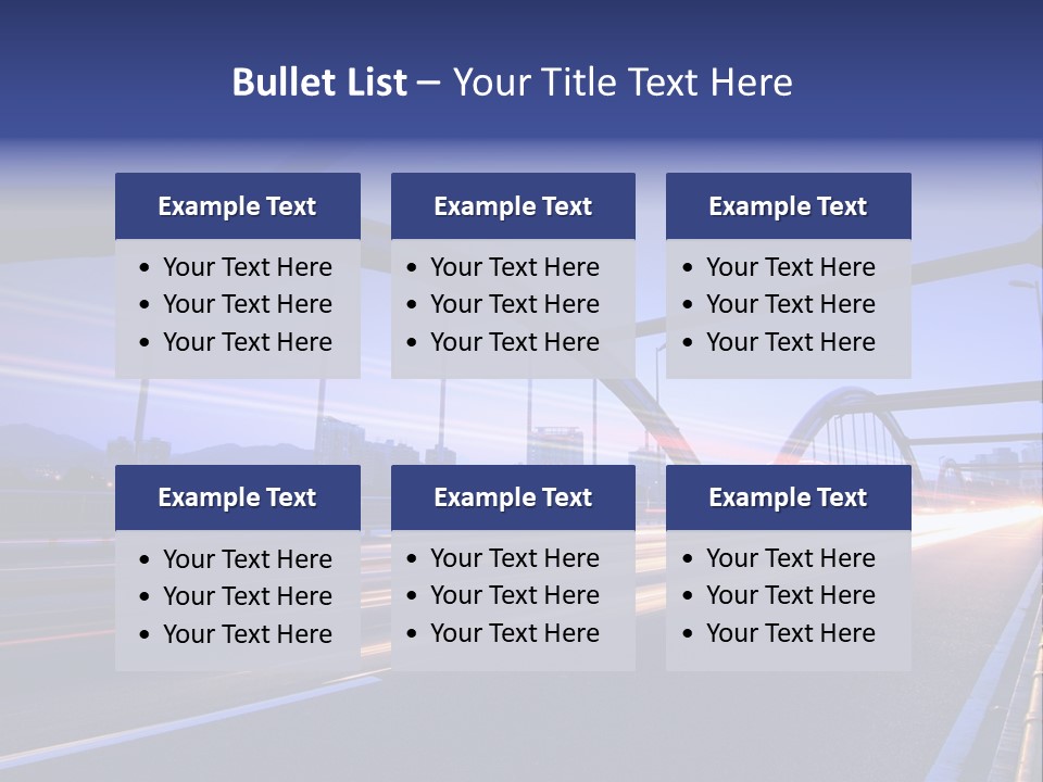 Blurry Urban Busy PowerPoint Template