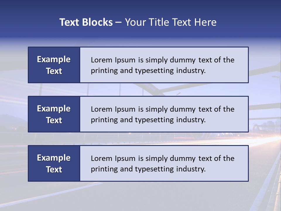 Blurry Urban Busy PowerPoint Template