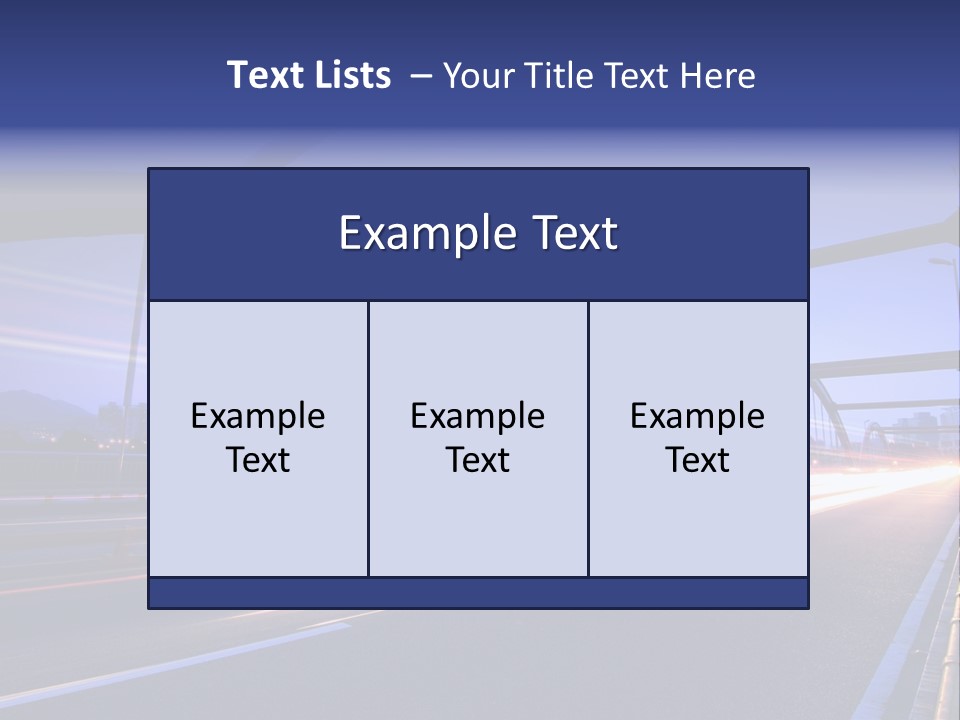 Blurry Urban Busy PowerPoint Template
