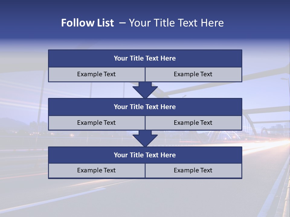 Blurry Urban Busy PowerPoint Template