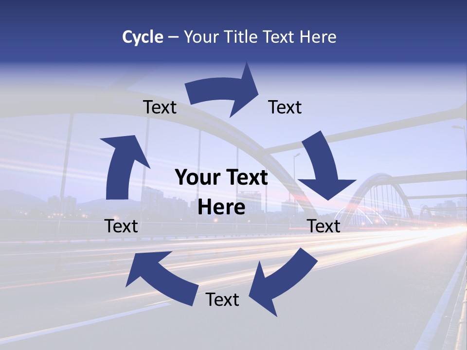 Blurry Urban Busy PowerPoint Template
