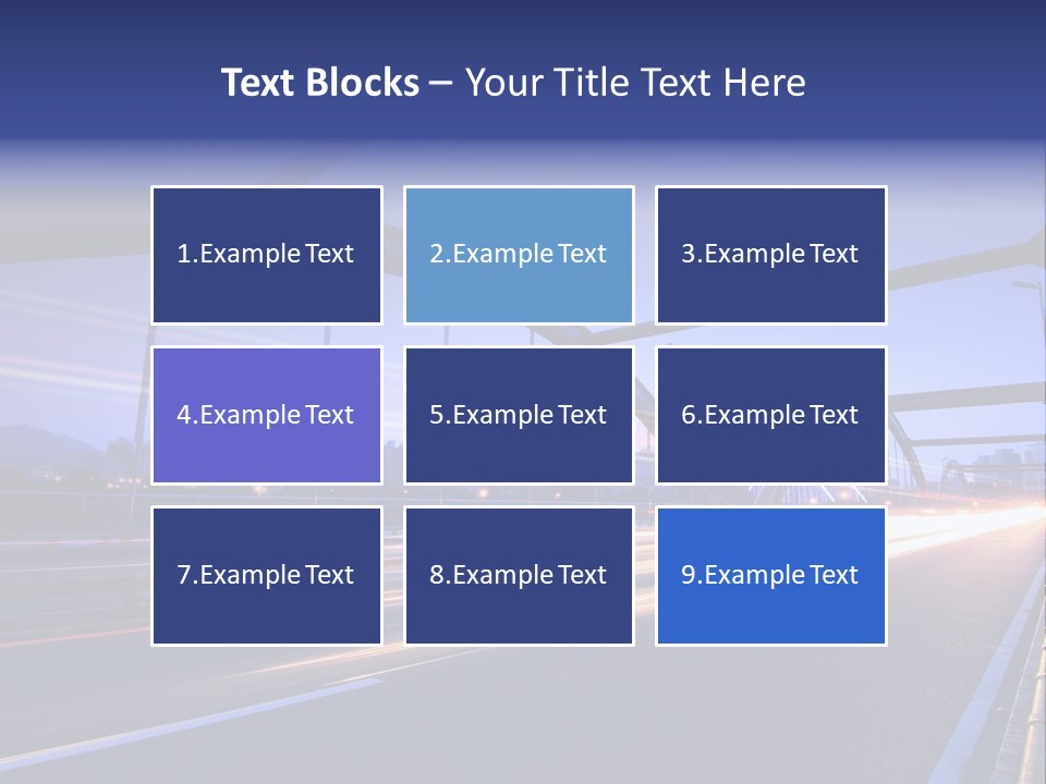 Blurry Urban Busy PowerPoint Template