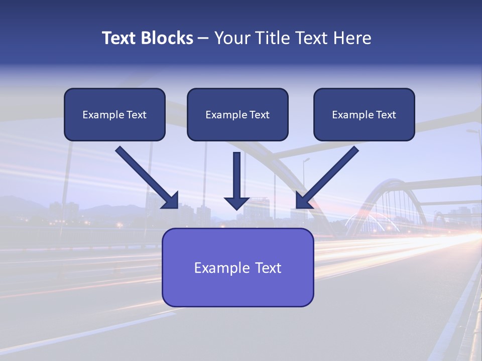 Blurry Urban Busy PowerPoint Template