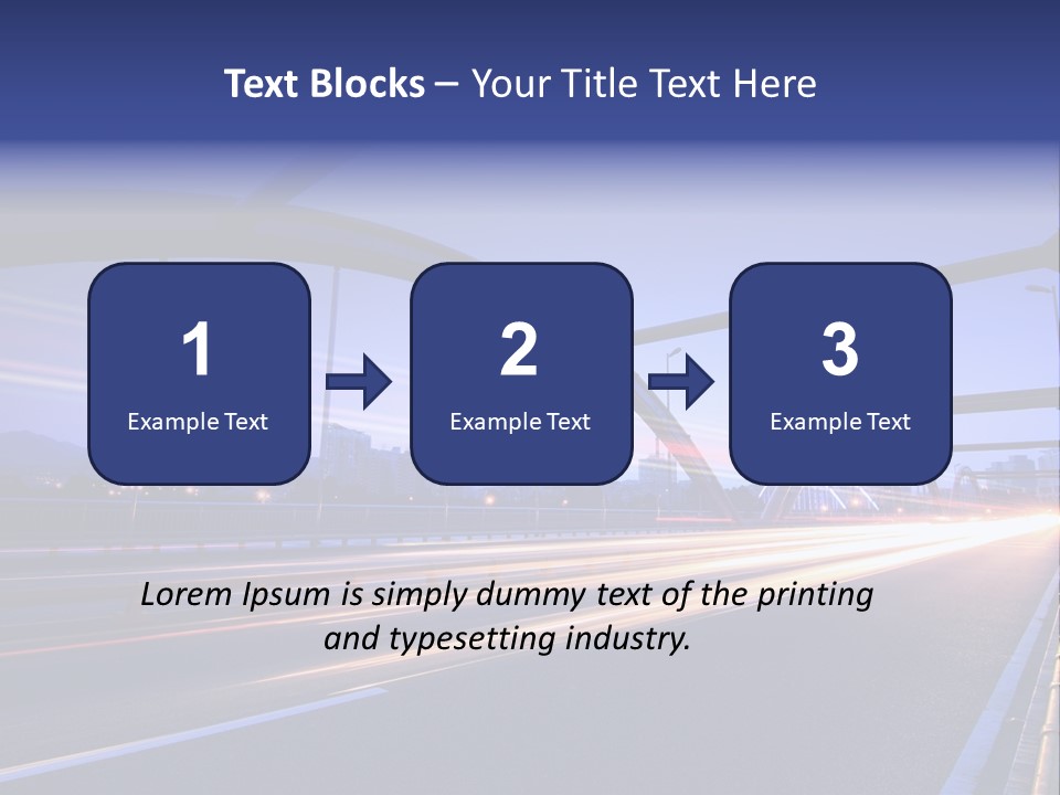 Blurry Urban Busy PowerPoint Template