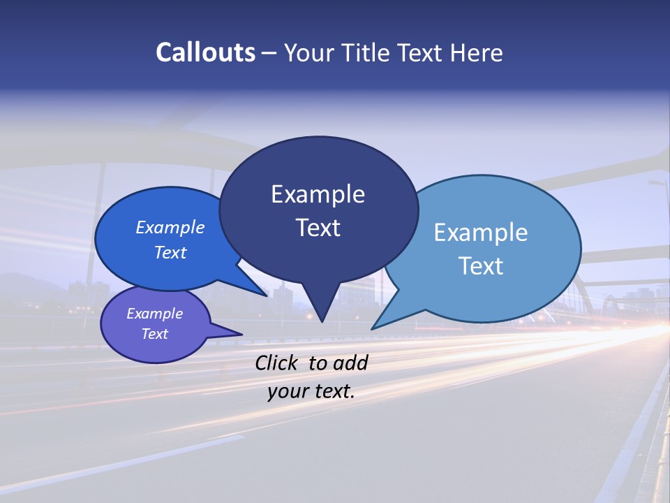Blurry Urban Busy PowerPoint Template