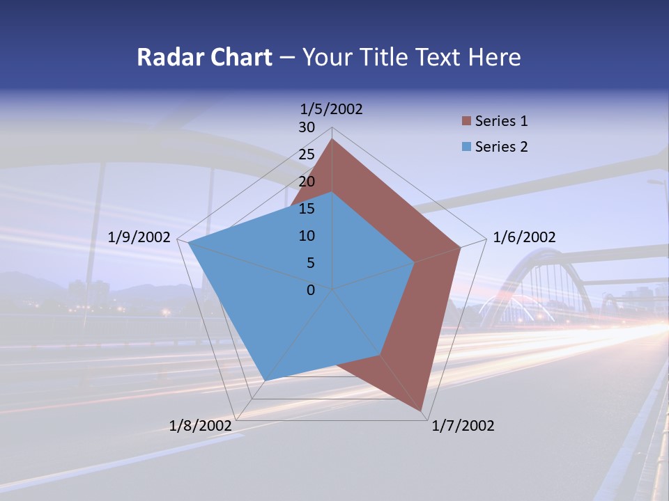 Blurry Urban Busy PowerPoint Template