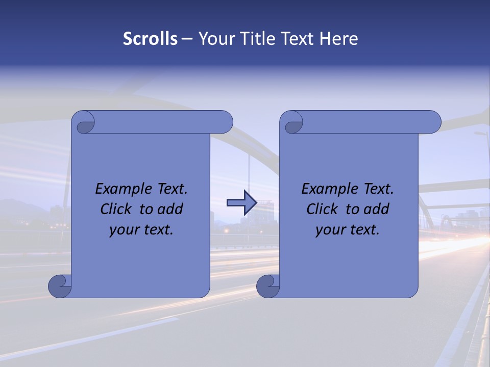 Blurry Urban Busy PowerPoint Template