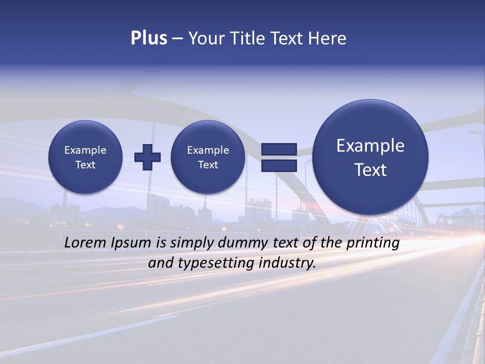 Blurry Urban Busy PowerPoint Template