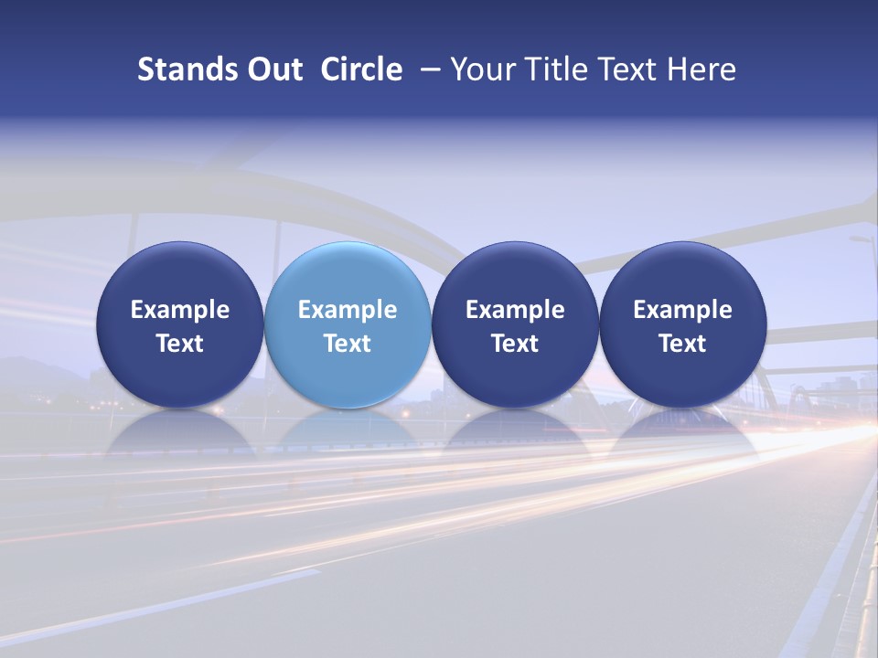 Blurry Urban Busy PowerPoint Template