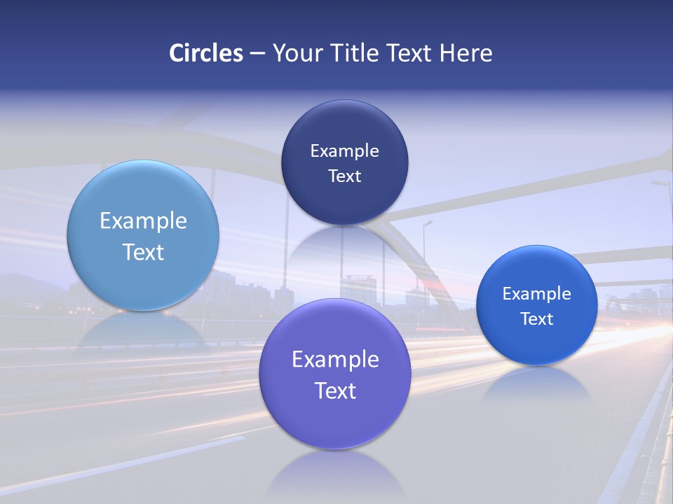 Blurry Urban Busy PowerPoint Template