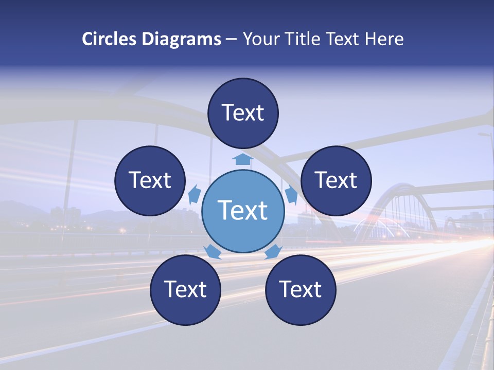 Blurry Urban Busy PowerPoint Template