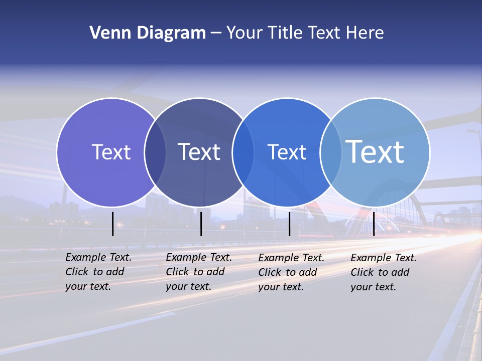 Blurry Urban Busy PowerPoint Template
