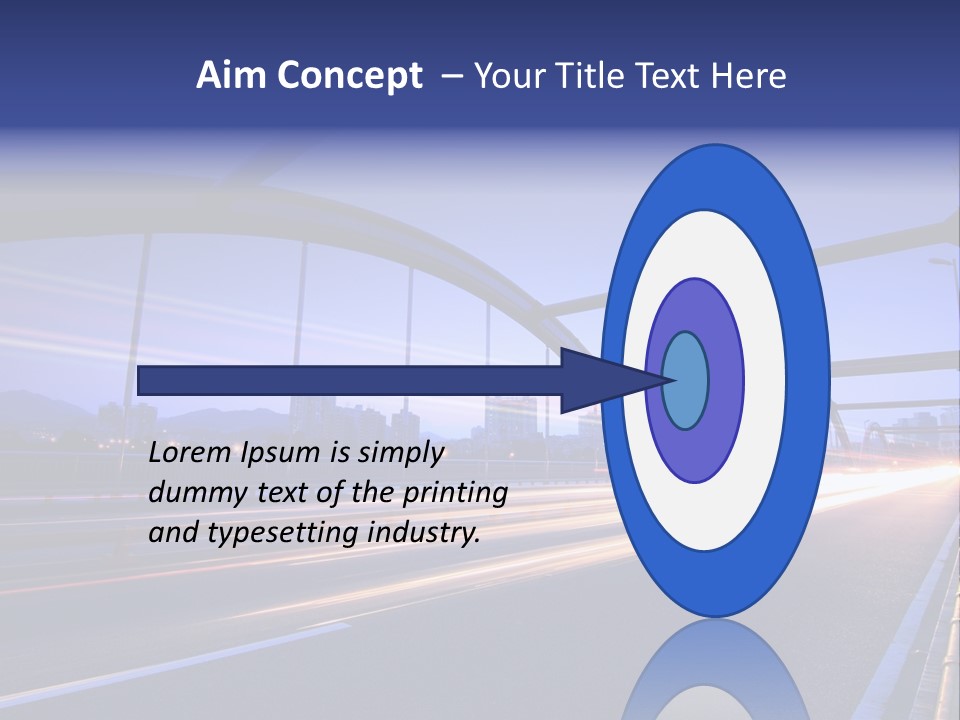 Blurry Urban Busy PowerPoint Template