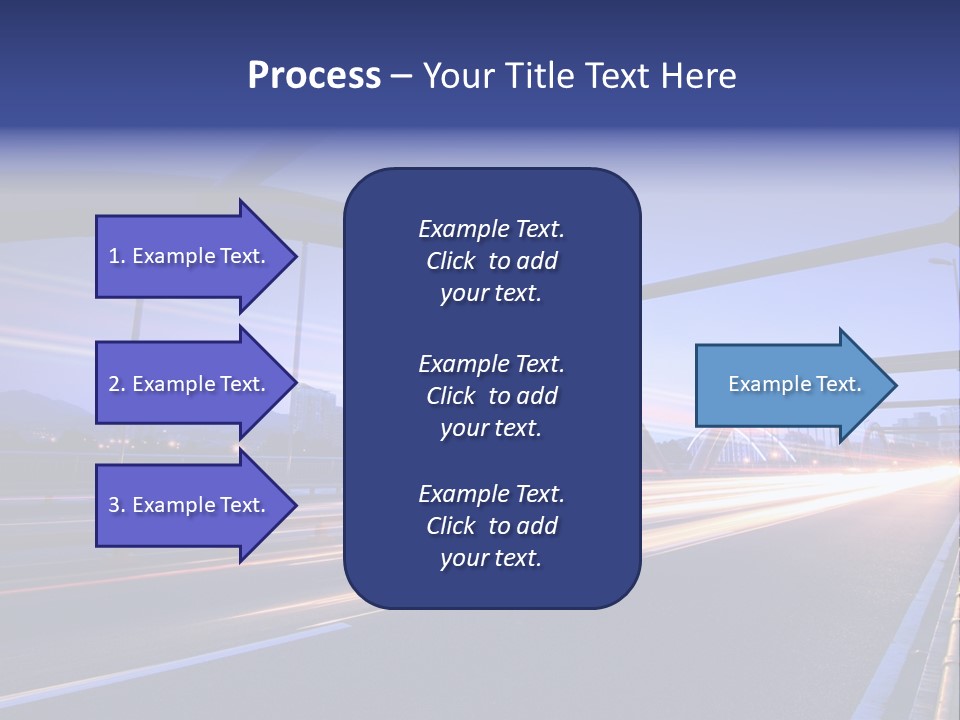 Blurry Urban Busy PowerPoint Template
