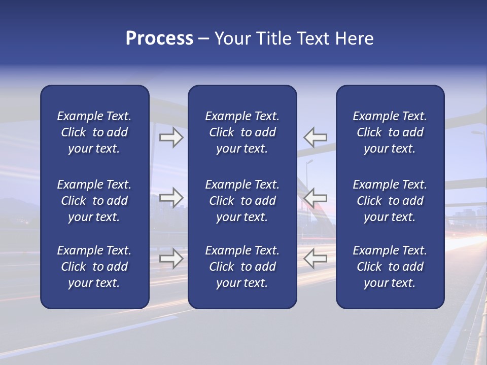 Blurry Urban Busy PowerPoint Template