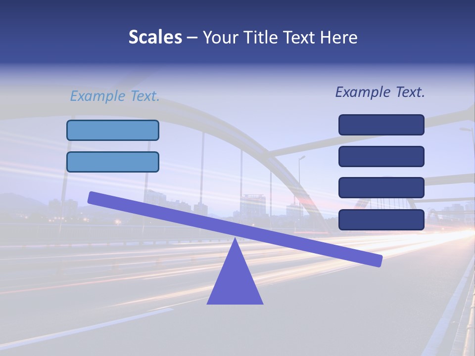 Blurry Urban Busy PowerPoint Template