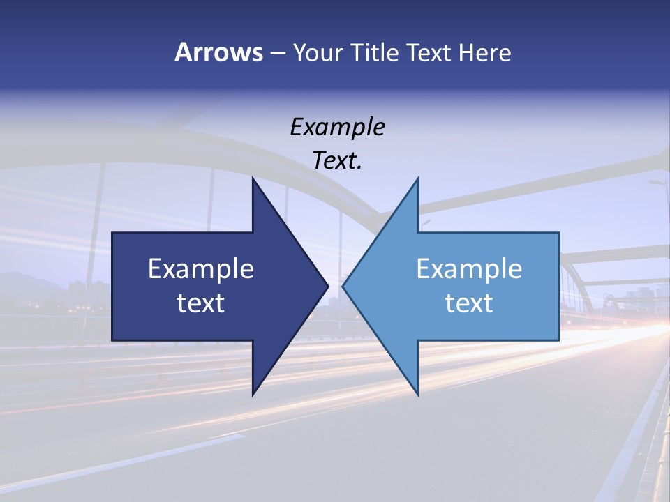 Blurry Urban Busy PowerPoint Template