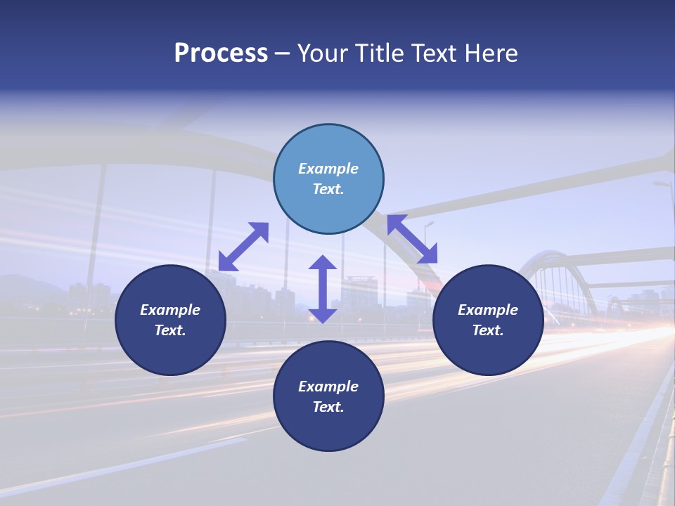 Blurry Urban Busy PowerPoint Template