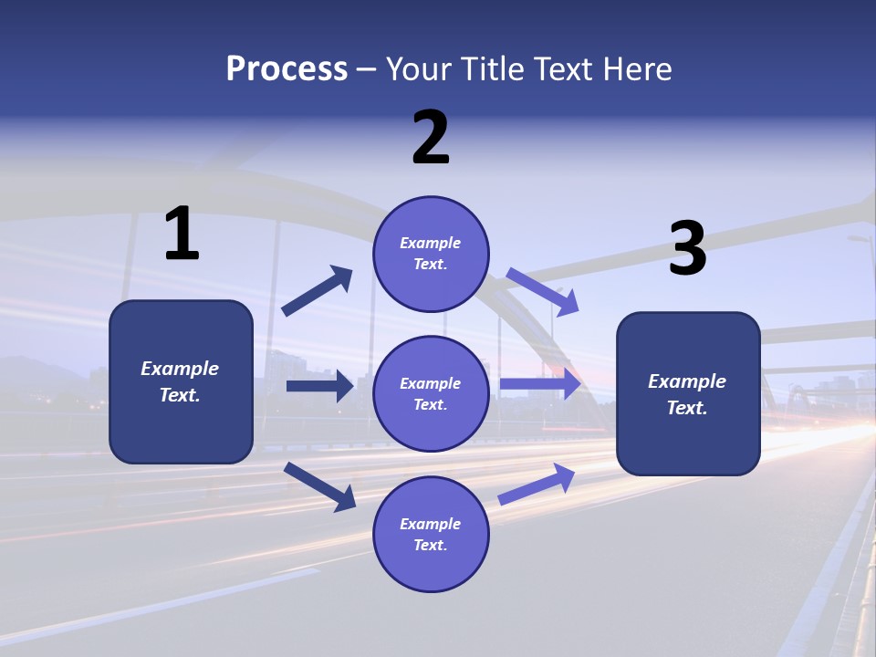 Blurry Urban Busy PowerPoint Template