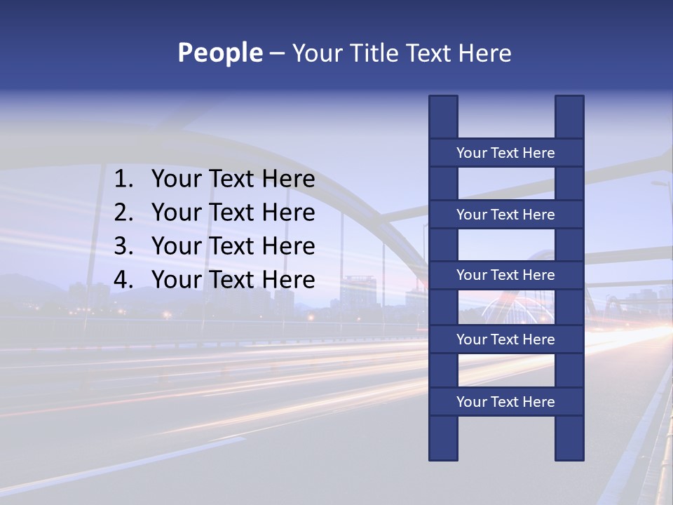 Blurry Urban Busy PowerPoint Template
