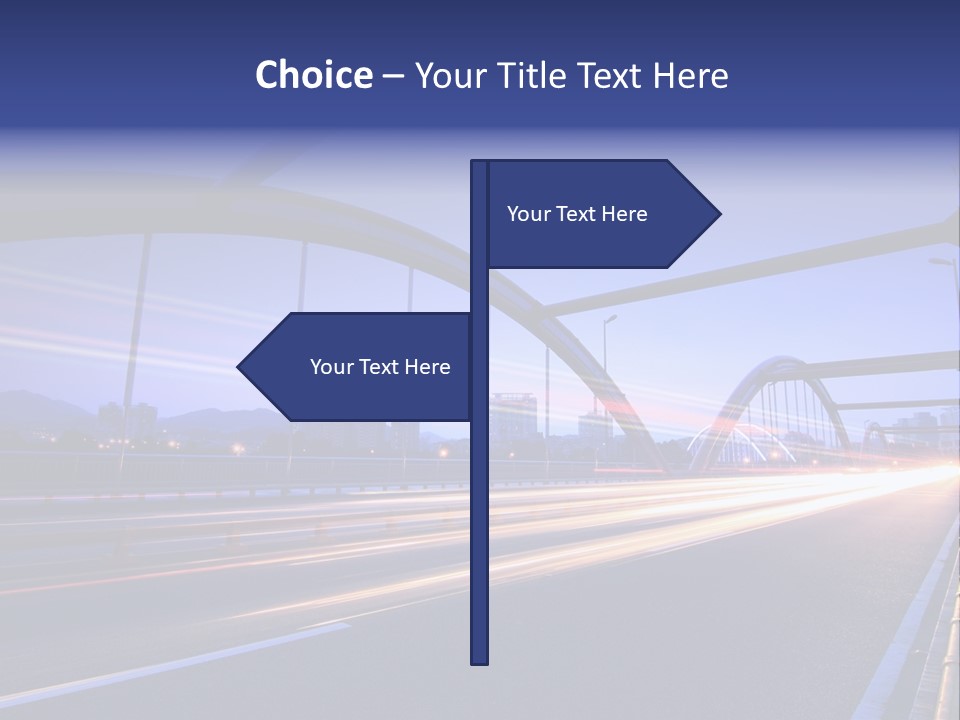 Blurry Urban Busy PowerPoint Template
