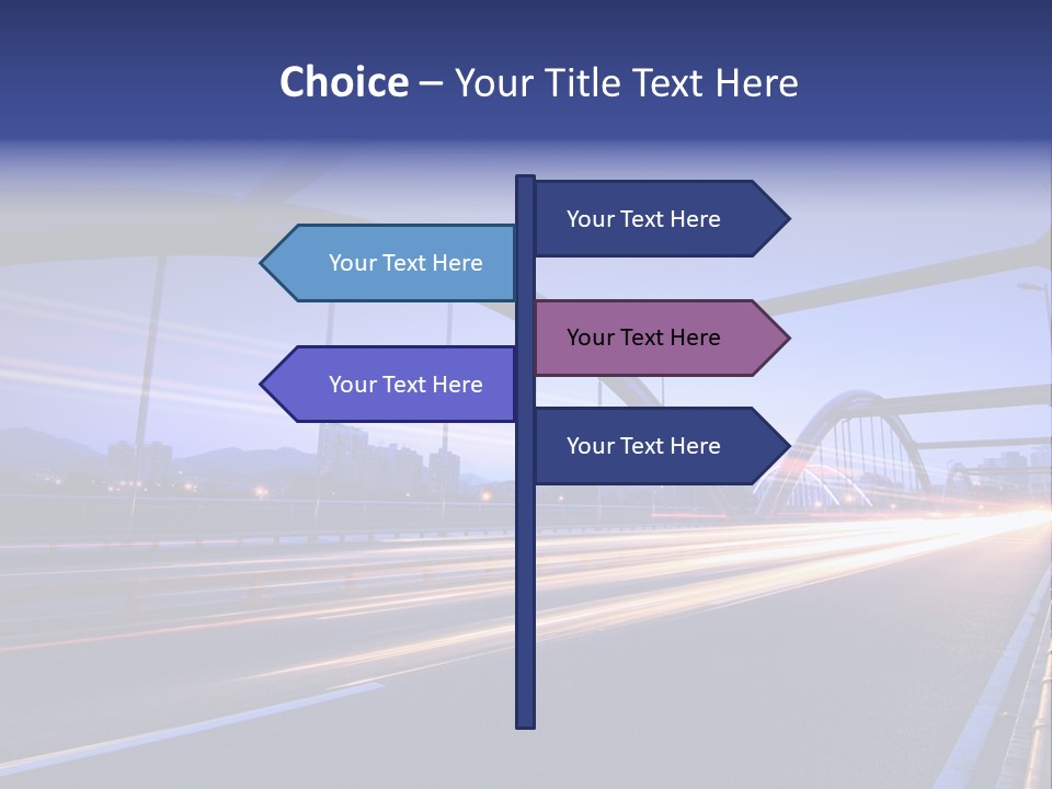 Blurry Urban Busy PowerPoint Template