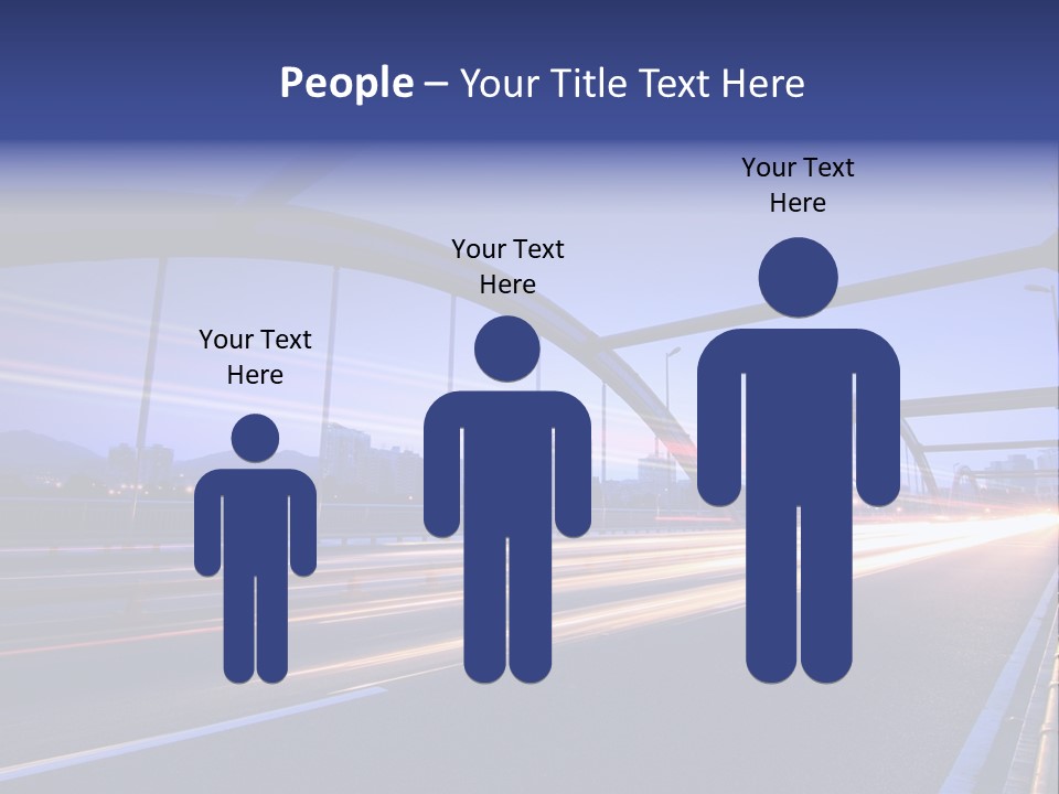 Blurry Urban Busy PowerPoint Template