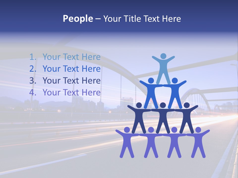 Blurry Urban Busy PowerPoint Template