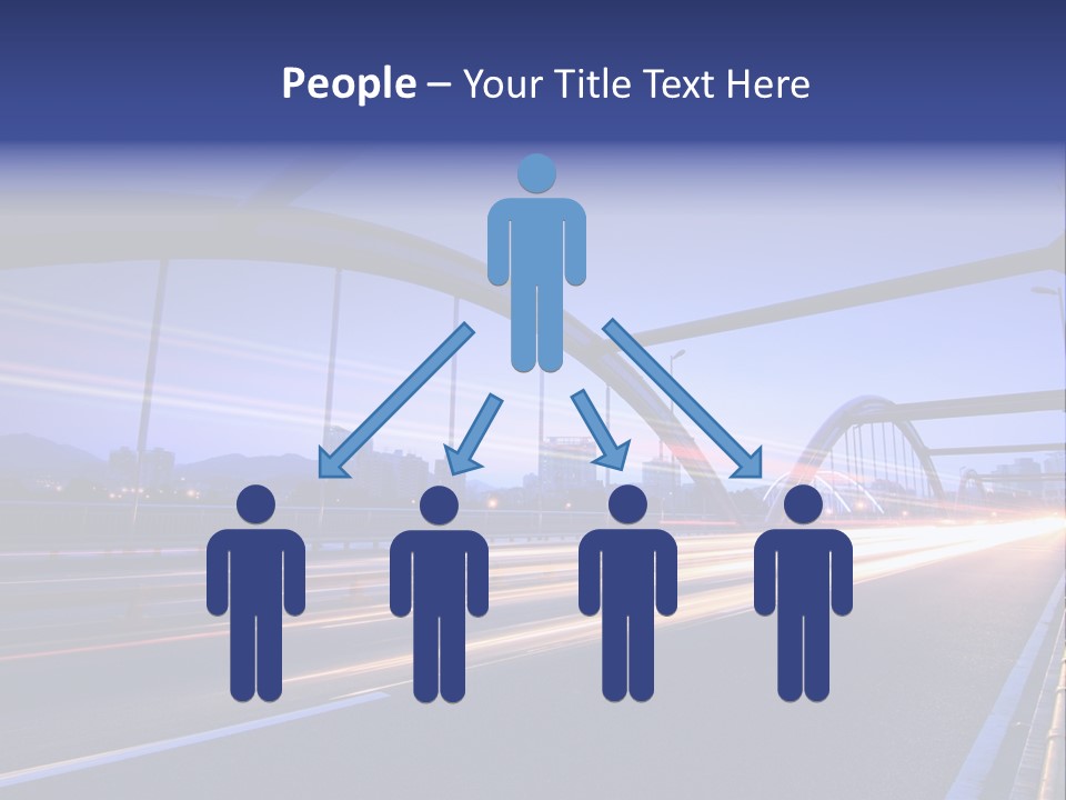 Blurry Urban Busy PowerPoint Template