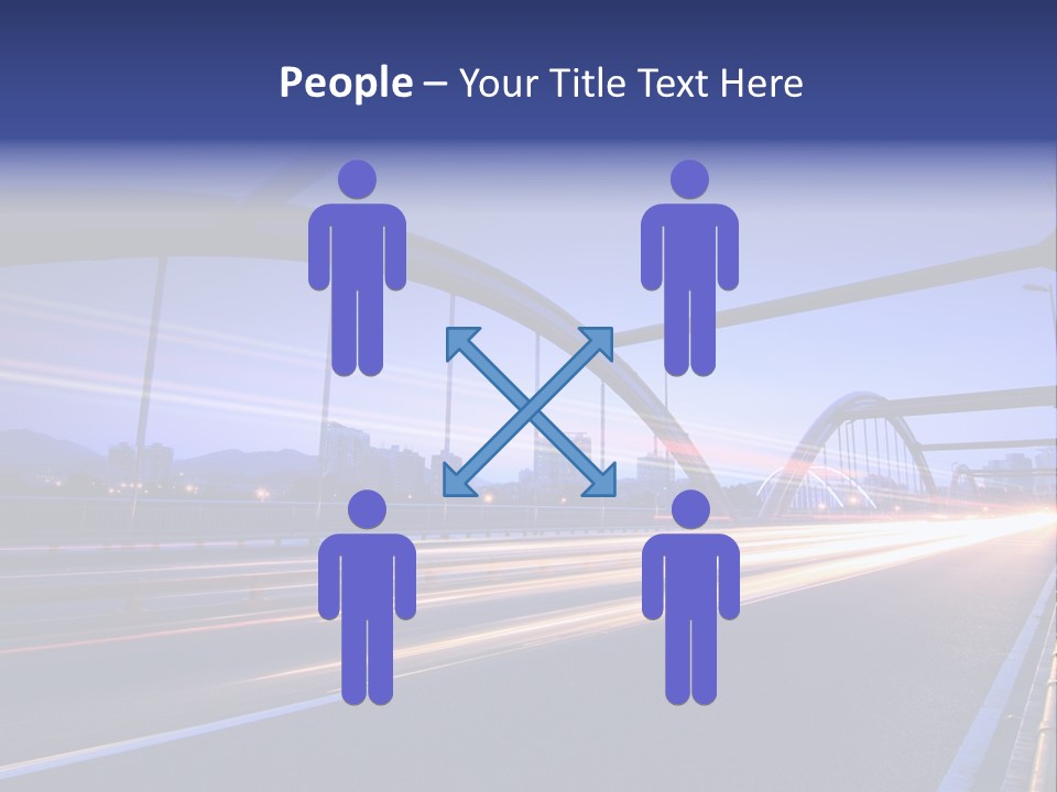 Blurry Urban Busy PowerPoint Template